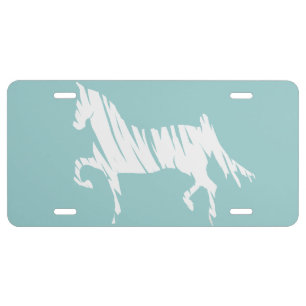 Saddlebred Horse Art License Plate