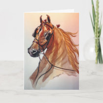Saddlebred Horse Christmas Card