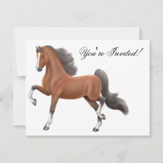 Saddlebred Horse Invitation