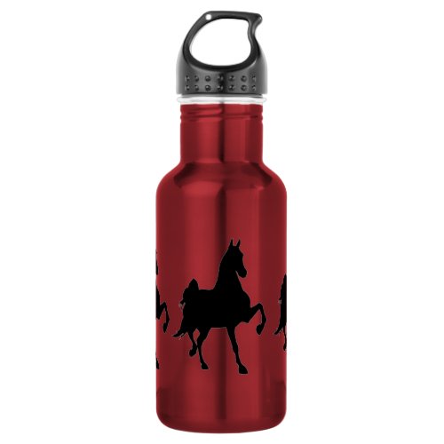 Saddlebred Horse Silhouette Water Bottle