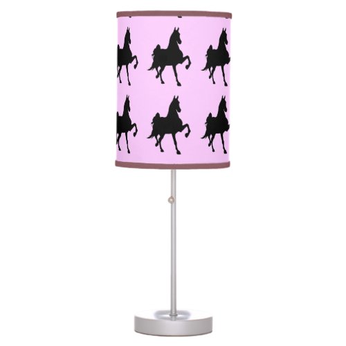 Saddlebred Horses On Parade Table Lamp