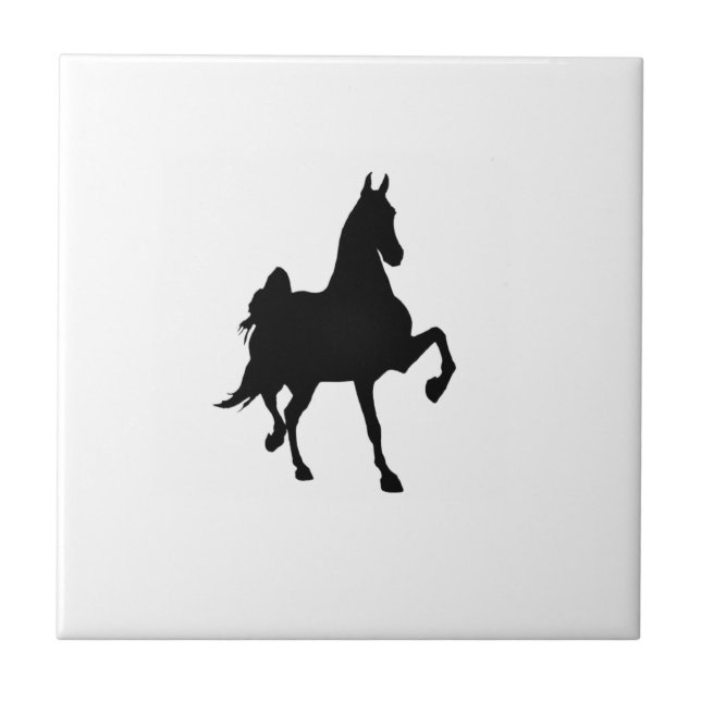Saddlebred Silhouette Tile (Front)