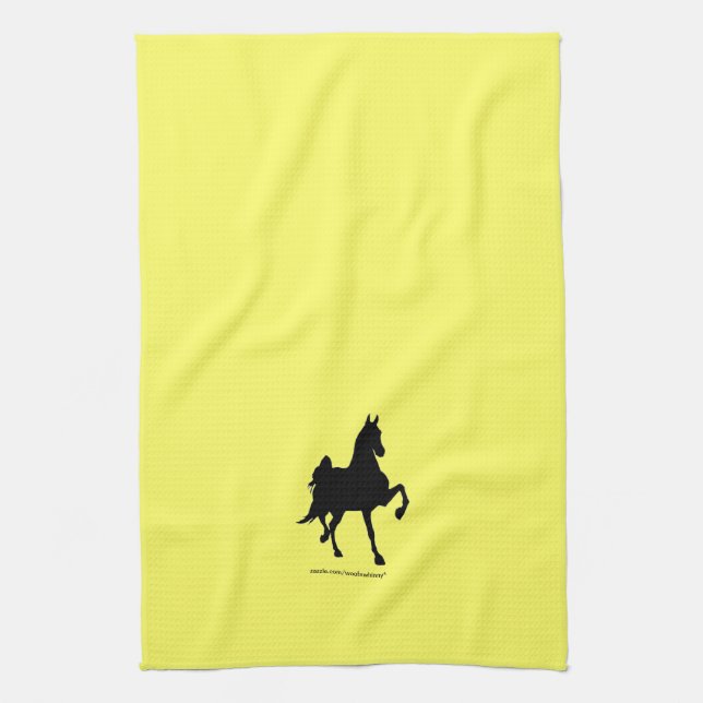 Saddlebred Silhouette Towel (Vertical)