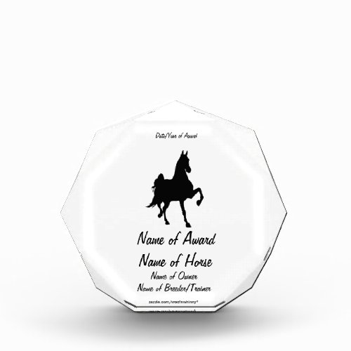 Saddlebred Trophy Award