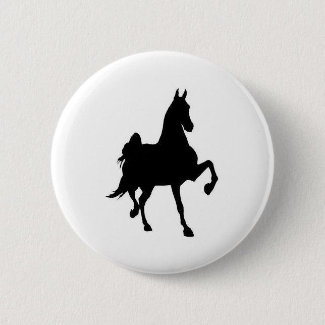 Saddlebreds Pinback Button (Front)