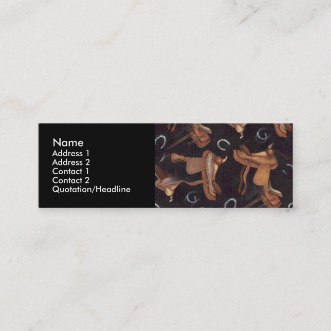 Saddles Personal Profile Cards (Front)