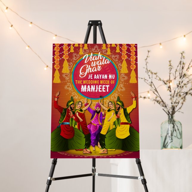 Sade Munde da Viah as Viah wala Ghar Foam Board (In Situ (Stand))