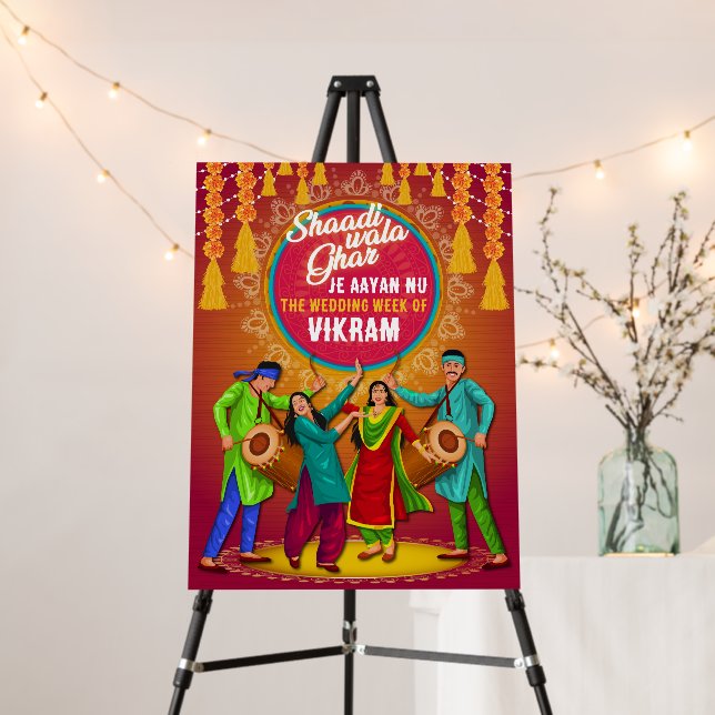 Sadi Kuri di Viah as Shaadi wala Ghar Foam Board (In Situ (Stand))