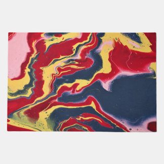 Sadie 1 Crazy Colorful Abstract Door Mat