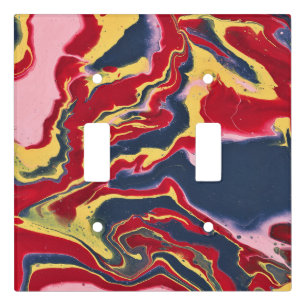 Sadie 1 Crazy Colorful Abstract Switch Plate