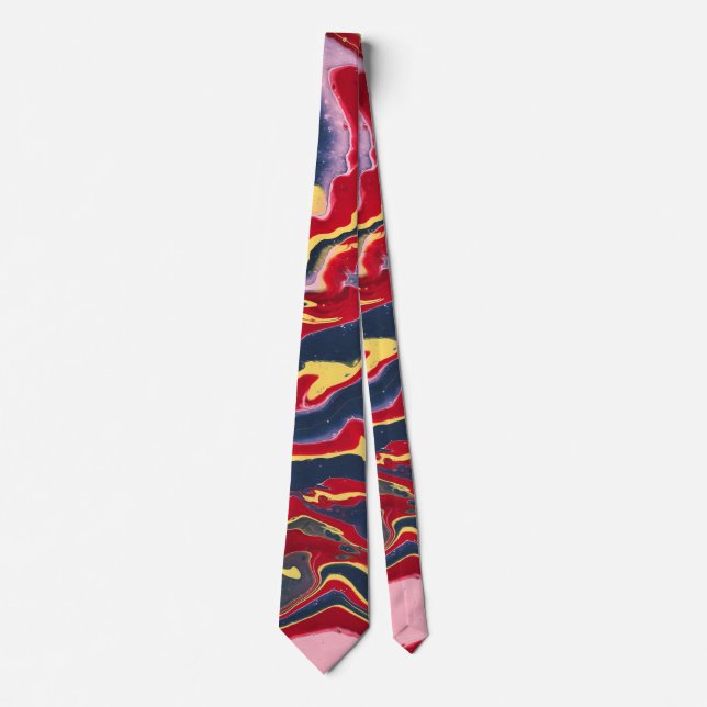 Sadie 1 Crazy Colorful Abstract Tie (Front)