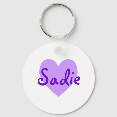Sadie in Purple Keychain