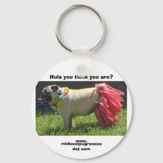Sadie May hula girl, Hula you think you are?, w... Keychain