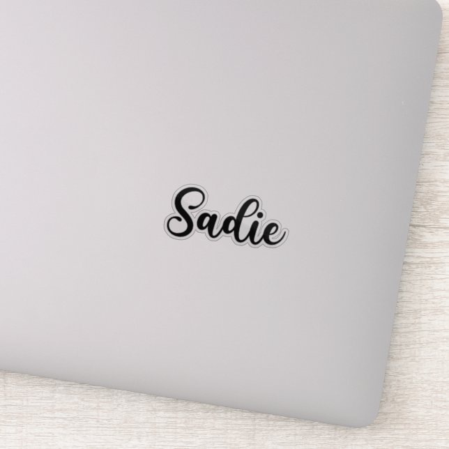 Sadie Name - Handwritten Calligraphy Sticker (Detail)