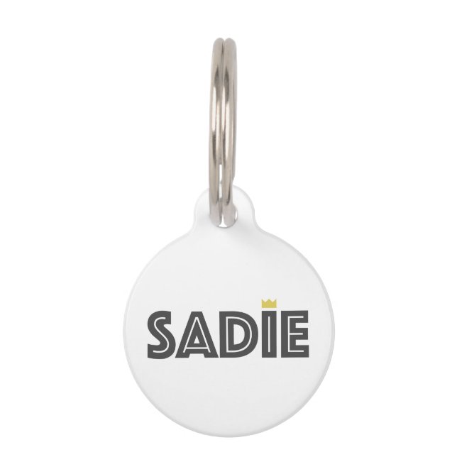 Sadie Pet ID Tag (Front)