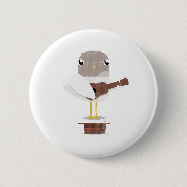 Sadie Seagull Big Beach Busk badge Button (Front)