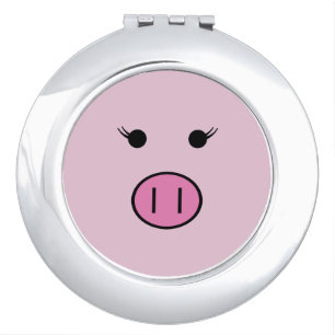 Sadie the Pink Pig ~ Cute Girly Kawaii Makeup Mirror