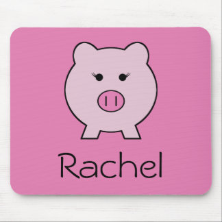 Sadie the Pink Pig ~ Cute Girly Kawaii Mouse Pad