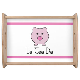 Sadie the Pink Pig   Tea Set Tray