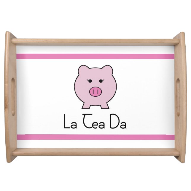 Sadie the Pink Pig | Tea Set Tray (Front)
