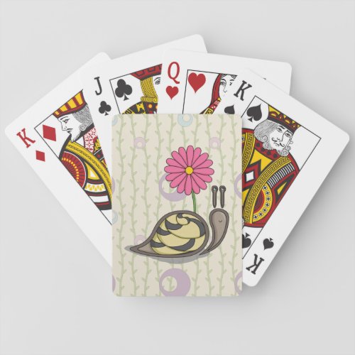Sadie the Snail Classic Playing Cards