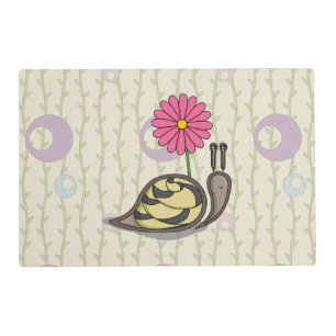 Sadie the Snail Laminated Place Mat