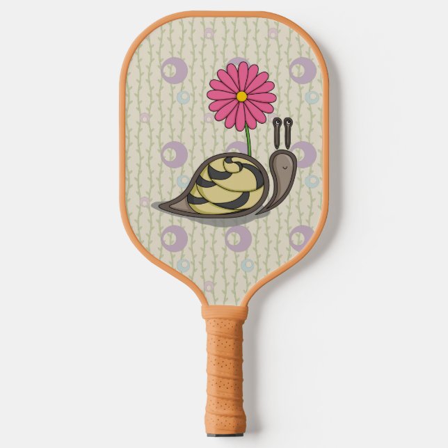 Sadie the Snail Pickleball Paddle (Front)