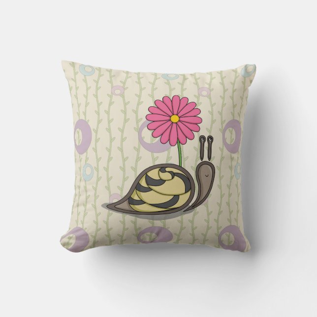 Sadie the Snail Pillow (Front)