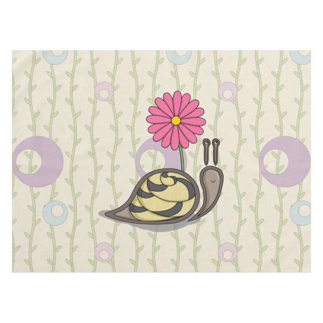 Sadie the Snail Tablecloth (Front (Horizontal))