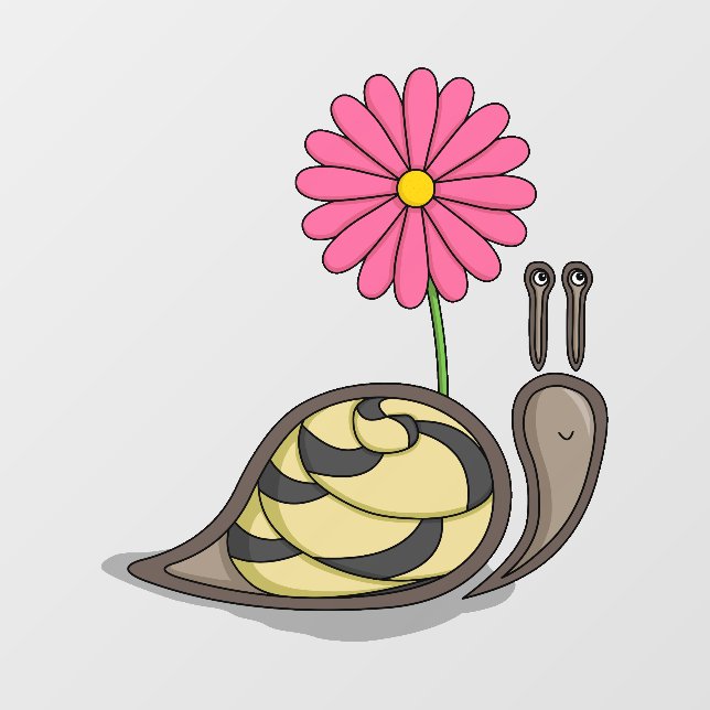Sadie the Snail Wall Decal (Front)