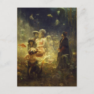 Sadko in the Underwater Kingdom Ilya Repin Mermaid Postcard