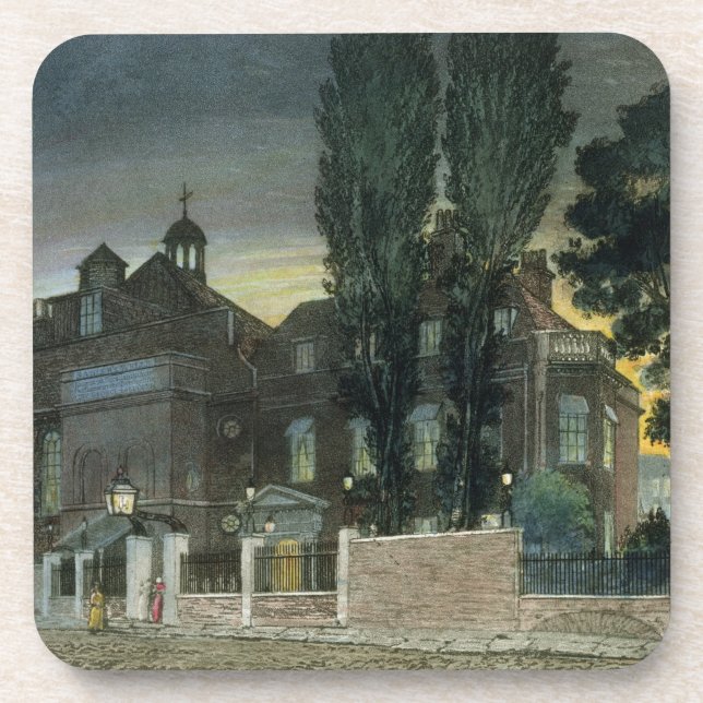 Sadler's Wells, 1826 (coloured engraving) Beverage Coaster (Front)