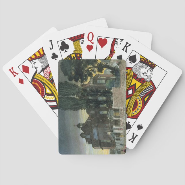 Sadler's Wells, 1826 (coloured engraving) Poker Cards (Back)
