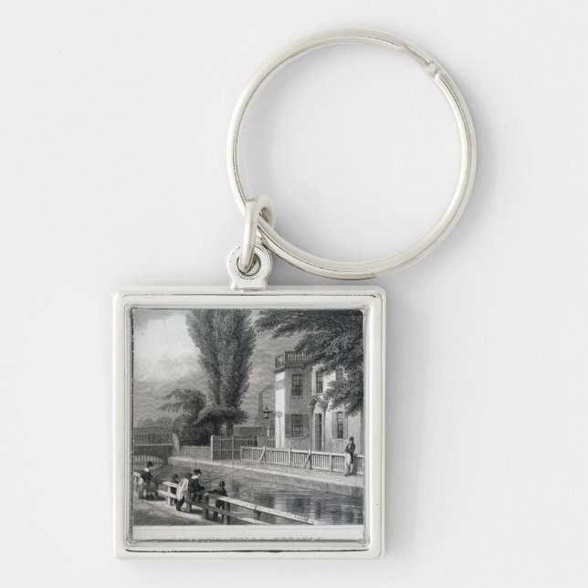 Sadler's Wells Theatre, engraved by J. Garner Keychain (Front)