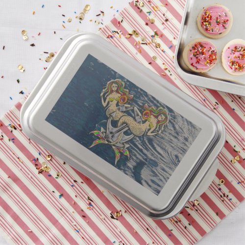 Sadly mermaids at anchor cake pan