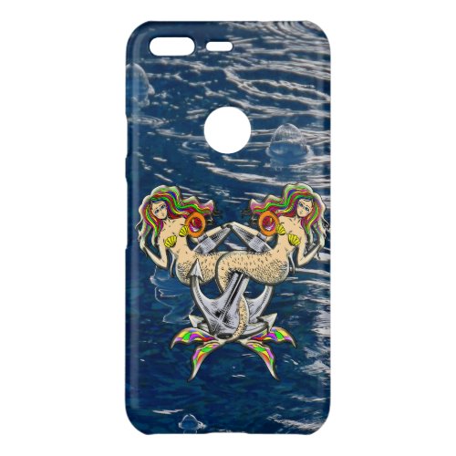 Sadly mermaids at anchor uncommon google pixel case