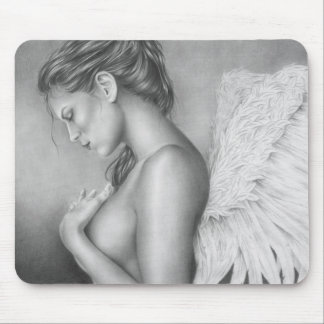 Sadness of an angel Mousepad