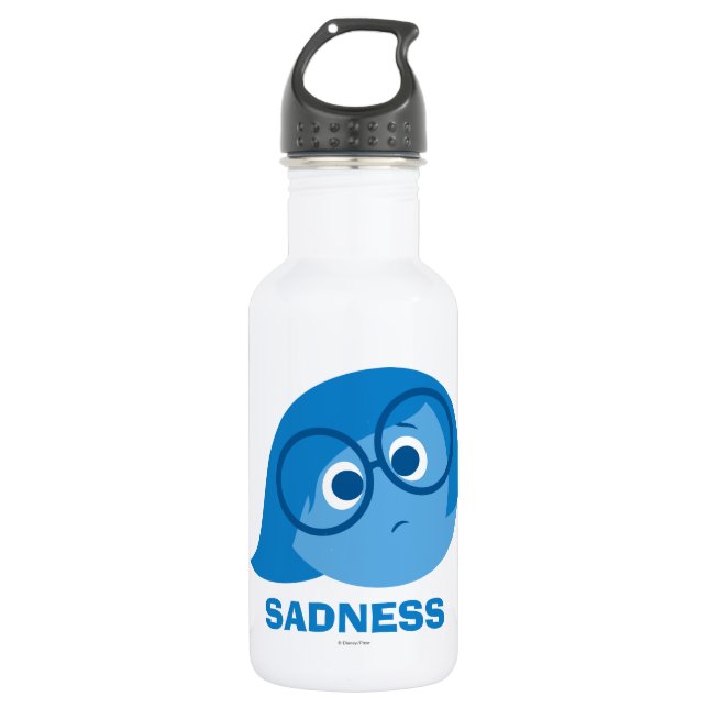 Sadness Stainless Steel Water Bottle (Front)