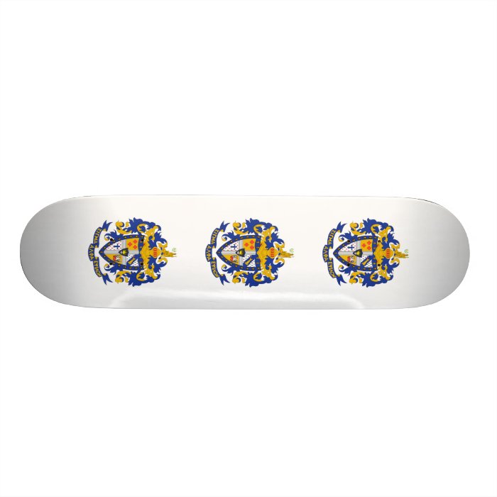 SAE Coat of Arms Color Skate Board