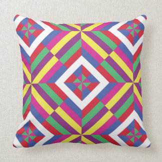 Saekdong Korean Buddhist Lucky Stripes Origami Throw Pillow