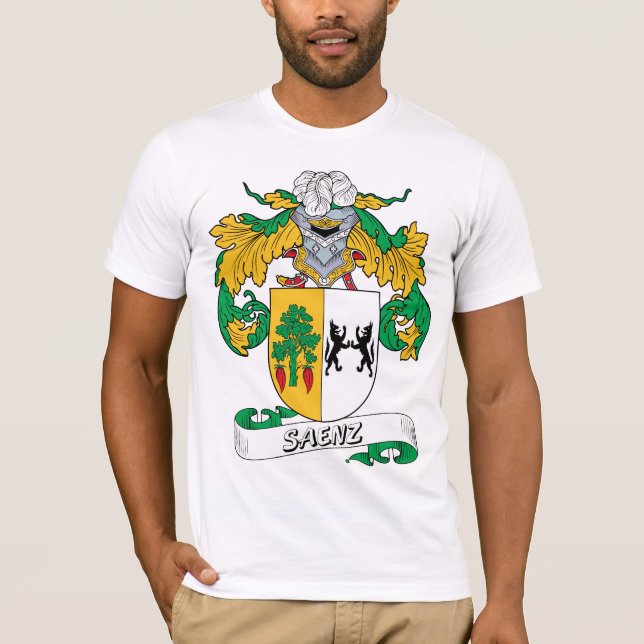 Saenz Family Crest T-Shirt (Front)