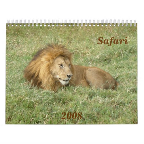 Safari 1 calendar