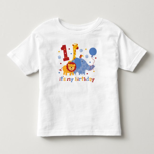 Safari 1st Birthday Toddler T-shirt (Front)