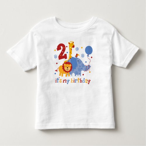 Safari 2nd Birthday Toddler T_shirt