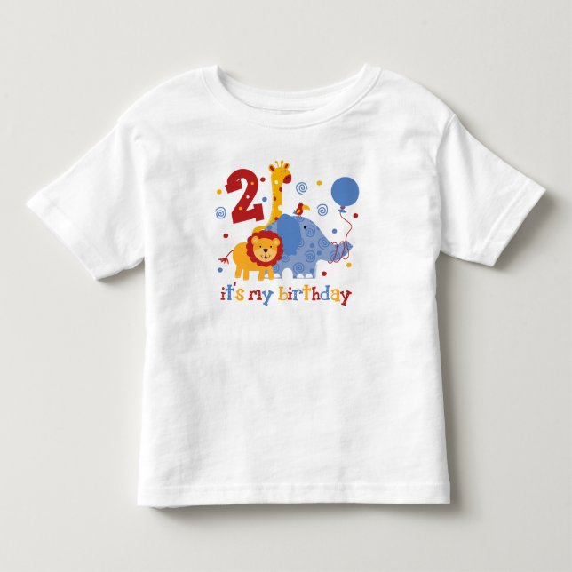 Safari 2nd Birthday Toddler T-shirt (Front)