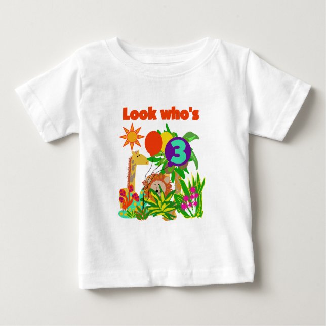 Safari 3rd Birthday  Tshirts and Gifts (Front)