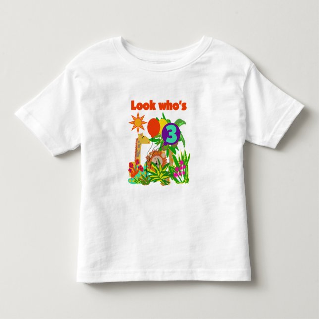 Safari 3rd Birthday  Tshirts and Gifts (Front)