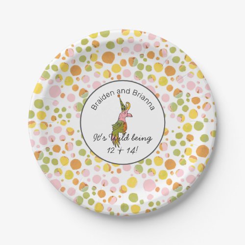 Safari Abstract Giraffe Print Tween Birthday Party Paper Plates