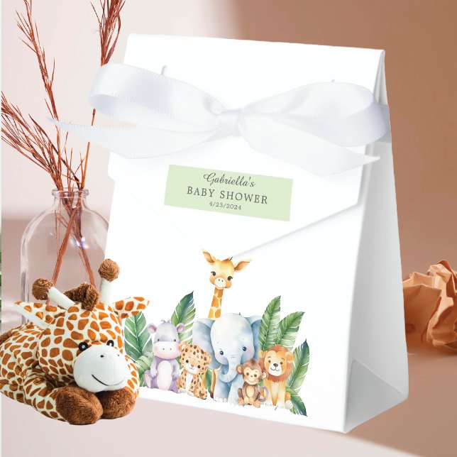 Safari Adventure Baby Shower Favor Boxes (Creator Uploaded)