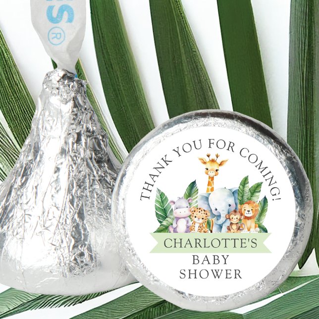 Safari Adventure Baby Shower Hershey®'s Kisses® (Creator Uploaded)